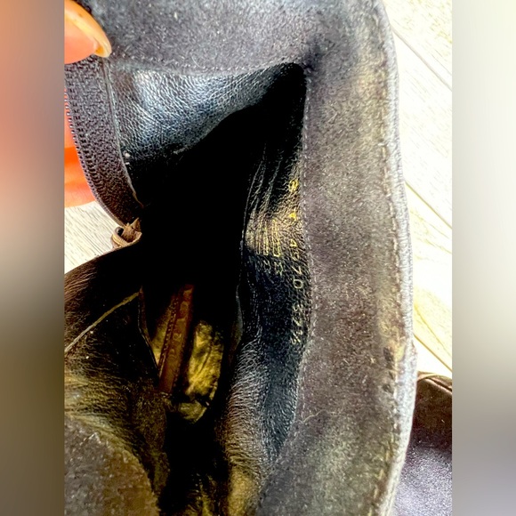 Prada Black Wedge Suede Ankle Booties - Picture 10 of 14